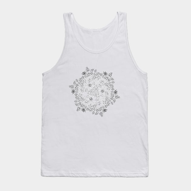 Beautiful ornamental floral circle Tank Top by BumbleBambooPrints